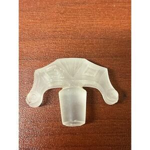 Art Deco Frosted Glass Stopper